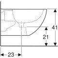 Биде Geberit Acanto 500.601.01.2, подвесное, с скрытым настенным креплением