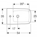 Биде Geberit iCon Square 231910000, подвесное, с скрытым настенным креплением