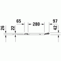 D-Code Унитаз подвесной Duravit Rimless® 45700900A1 в комплекте