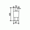 Дозатор для жидкого мыла Keuco ELEGANCE 11654019001 в комплекте с держателем и насосиком, настольный, матовое стекло/хром