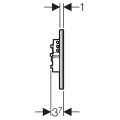 Электронная клавиша смыва Geberit Sigma80 116.092.SG.1