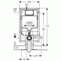 Инсталляция 111.796.00.1 для подвесного унитаза GEBERIT Duofix UP 720 Sigma 8