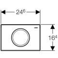 Клавиша смыва Geberit Delta11 115.120.21.1