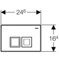 Клавиша смыва Geberit Delta50 115.135.46.1