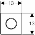 Клавиша смыва Geberit Sigma10 116.015.KN.1