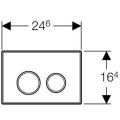 Клавиша смыва Geberit Sigma20 115.882.KL.1 (115.778.KL.1)