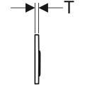 Кнопка смыва Geberit Omega20 115.085.JQ.1, двойной смыв, цвет: хром