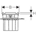 Крышка дренажного канала Geberit CleanLine60, для тонкослойных напольных покрытий