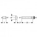 Переходник для колена смыва Geberit 118.026.11.1