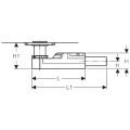 Трап Geberit для душевой системы, монтажная высота от 90 мм