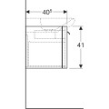 Тумба под раковину 100 см Geberit myDay 824100000 белый глянец, с подсветкой