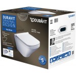 Унитаз подвесной Duravit Rimless® DuraStyle 45510900A1 в комплекте