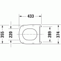 Унитаз подвесной Duravit Rimless® DuraStyle 45510900A1 в комплекте