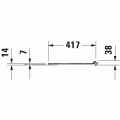 Унитаз подвесной Duravit Rimless® DuraStyle 45510900A1 в комплекте