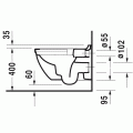 Унитаз подвесной Duravit Rimless® Starck3 45270900A1 в комплекте