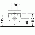 Унитаз подвесной Duravit Rimless® Starck3 45270900A1 в комплекте