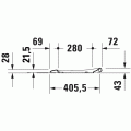 Унитаз подвесной Duravit Rimless® Starck3 45270900A1 в комплекте