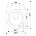 Унитаз подвесной Geberit Kolo  Idol 458.122.2U.1, c инсталляцией, сиденьем-крышкой, клавишей смыва